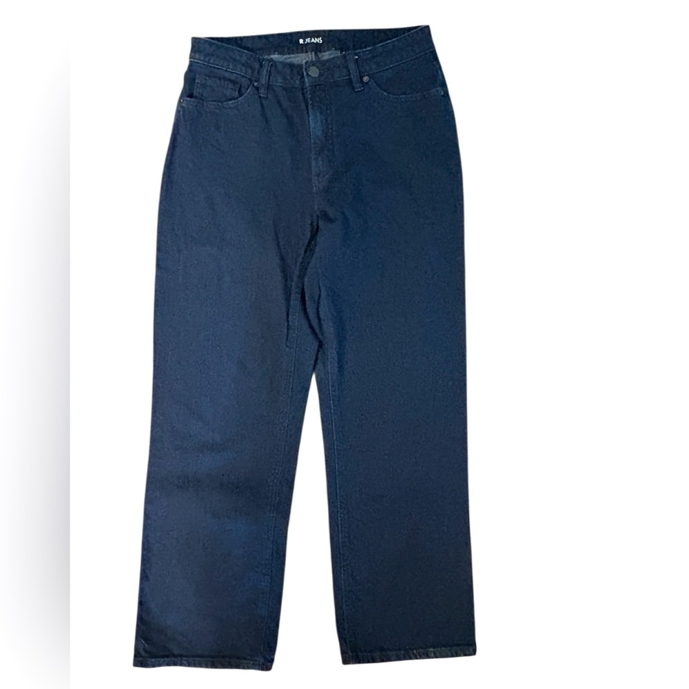Reitmans Dark Blue Wide Leg High Rise Jeans Size 30